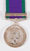 An ERII Campaign Service medal (copy) with South Arabia bar to 234429094 Dvr T Pike RCT:.