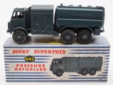 Dinky 642 RAF Pressure Refueller:, grey with driver RAF roundel and two hook,