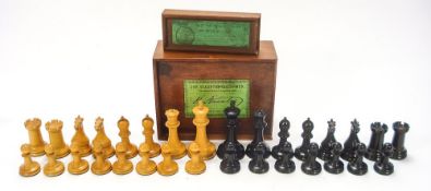 An early 20th century set of 'The Staunton Chess-Men' by Jacques & Son, London:,
