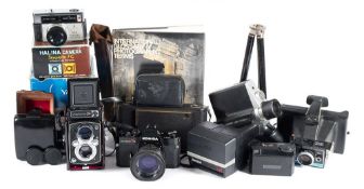 A Yashica Twenty Four 66 twin lens reflex camera in original box with instructions:,