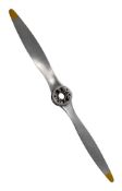 A Post-War aluminium single cast twin blade propeller:,