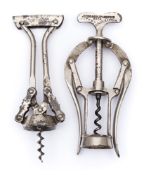 A double lever corkscrew by James Heely & Sons, no 6006:,