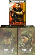 Two Hot Toys 1/6th Platoon figures, 'Sargent Barnes' and 'Chris Taylor':,
