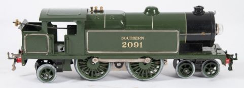 Hornby O Gauge E220a 4-4-2 Special tank Locomotive Southern Green No 2091:, L2459,