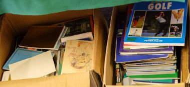 A collection of various cricket related volumes, biographies,