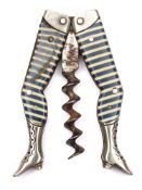 A German novelty 'Lady's Legs' folding corkscrew:,
