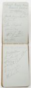 Australian Rugby Union- an autograph book with the autographs of the 1939-40 British Tour team,