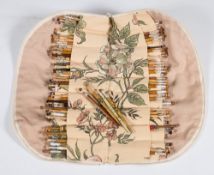 A collection of 20th century Honiton lace making bobbins: all turned wood examples some with