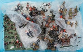 Britains and others, a collection of various figures:, including WWII Fighter aces,