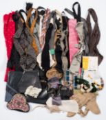 A collection of early 20th century gentleman's collars and ties:,etc.