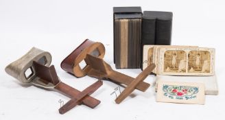 A group of six French Erotic tissue stereoscope cards 'Nos Mondaines':,