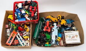 A collection of various diecast vehicles, Corgi, Dinky and others:,