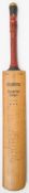 A Slazenger 'Gradidge Imperial Charger' cricket bat signed by South Africa and England teams circa