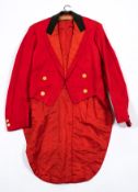 A Toastmaster's tailcoat with brass buttons for Bromley & Bickley Golf Club:.