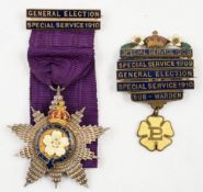 A Primrose League Star Medal for Outstanding Contribution with General Election Special Service