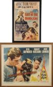 An American half sheet film poster for 'Fire Down Below' (1957), Robert Mitchum,