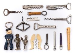 An early 20th century Hollweg style collapsing corkscrew:,unsigned,