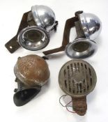 Three chrome plated Lucas Windtone car horns:,