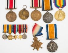 A WWI pair to PS-2878 Pte GG Johnson R Fus:,