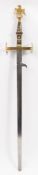 A late 19th /early 20th century Continental two-handed sword:,