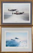 After Robert Taylor - Memorial Flight; Flight of Eagles,:- two RAF prints signed by Robert Taylor,