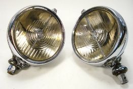 A pair of Lucas King of The Road FT 58/2 chrome plated spotlights:, (2).