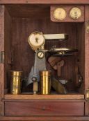 A late 19th /early 20th century brass microscope by Mason & Co, Dublin:,