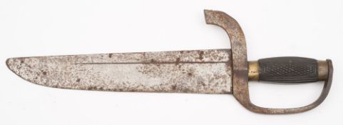 A late 19th/early 20th century Continental hunting knife:, probably German,