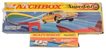 Matchbox, Superfast track: and accessories, all boxed.