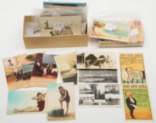 A collection of various early 20th century postcards:,