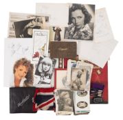 An early 20th century autograph album with signatures of Opera and Film stars:,