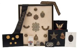 A Victorian Royal Scots Highlanders, Black Watch glengarry badge:,