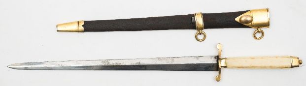 A late 18th/early 19th century British Naval dirk:,