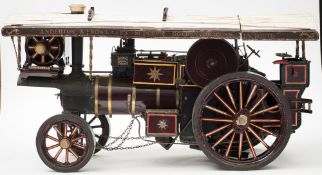 A scratch built live steam scale model of the showman's traction engine 'Lord Morgan ' in Anderton