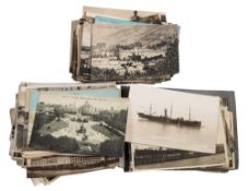 A collection of early 20th Century postcards mostly shipping and New Zealand.
