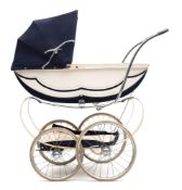 A mid-20th century carriage pram by Halsette:,