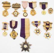 A Primrose League Ruling Councillor's/Dame President's badge with three Special Service bars:,