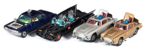 Corgi, No 270 James Bond Aston Martin DB5: No 267 Batmobile, No 497 The man From U.N.C.L.E.