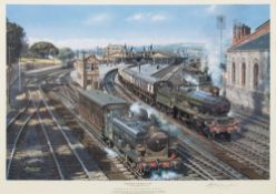 After B J Freeman 'Elegance & Industry' signed print,
