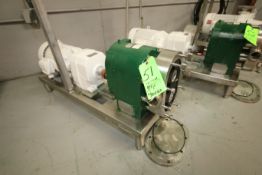 Tri-Clover 5 hp Positive Displacement Pump, Model PRE60-2M-UC4-SL-S, S/N 443803-01 with 2