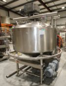 APV 400 Gal. Dome-Top Cone-Bottom S/S Processor, National Board #9827, S/N K2499 with Bottom and