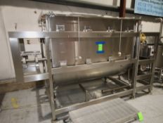 Aprox. 50 cubic ft. All S/S Paddle Blender with 316 S/S Interior and Exterior, Hinged Lids, 304