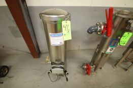 Harmsco Homeland Security Water Filtration Appliance S/S Filter, Model HS-15, S/N 092, Filter