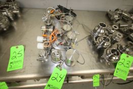 (13) Pcs. - Anderson Pressure Sensors, Tank Sample Valves and Vacuum Breaker (Additional $25 Fee