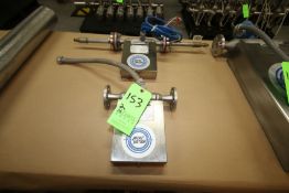 Micro-Motion D Series Mass Flow Sensors, Model D40S-SS, S/N 39404 and Model 4D.S-SS, S/N 81604