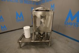 New Feldmeier 50 Gallon 316 L S/S Rapid Mixer, S/N E-296-09 with Baldor 10 HP Offset Motor, 1770