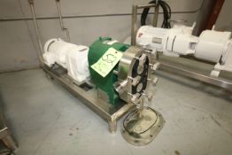 Tri-Clover 5 hp Positive Displacement Pump, Model PRE60-2M-UC4-SL-S, S/N 444182-01 with 2