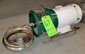 Tri-Clover 3 hp Centrifugal Pump, Model C218 with 2