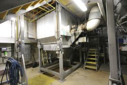 Odenberg All S/S Vegetable Steam Peeler, S/N 91015, 11 ft. H x 5 ft. W x 9 ft. L Chamber, SEW 5 hp