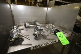 (7) pc. SS Clamp Plug Valves includes (2) 1-1/2